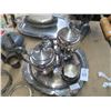 Image 2 : Silverplate Platters, Teapots, Creamer & More