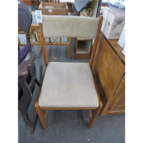 Tan Fabric Side Chair