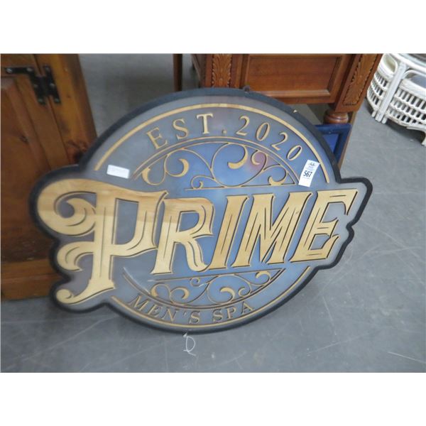 Prime Mens Spa Sign