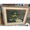 Image 1 : Framed Still Life Print - 39" x 33"