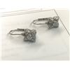 Image 2 : 18K WG Diamond Earrings w/2 Round Diamonds 3.3g - Replacement Value $950.00