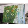 Image 1 : Large Framed Oil on Canvas Floral  4' x 5'