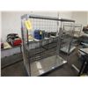 Image 1 : Stainless Steel Storage Cart On Wheels