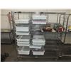 Image 1 : Stainless Steel Storage Rack On Wheels