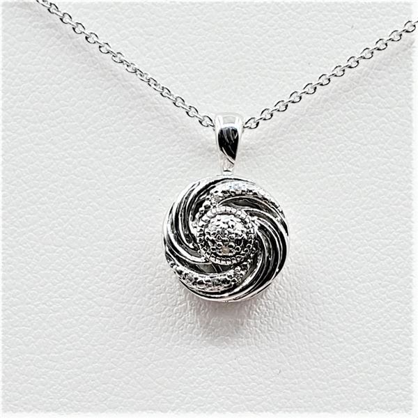Sterling Silver Diamond Pendant
