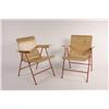 Image 2 : Russel Wright "Samson" folding chairs, set of 4, USA c. 1940