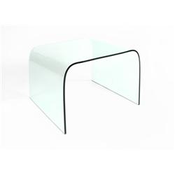 Fontana arte glass side table, Italy c.1970