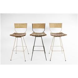 Arthur Umanoff barstools, set of 3 USA c. 1950