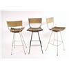 Image 4 : Arthur Umanoff barstools, set of 3 USA c. 1950