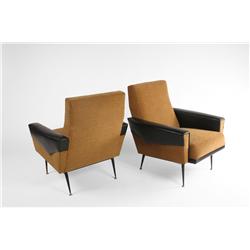 Mid Century Modern armchairs by Erton, France c. 1950