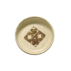 Guido Gambone Brown ceramic dish, Italy, c. 1950