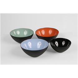 Herbert Krenchel Group of 4 "Krenit" Bowls, Denmark c. 1950