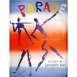 Jacques Tati by Lagrange "Parade", French Movieposter 1974