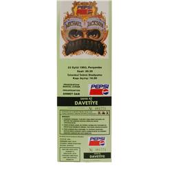 Michael Jackson "Dangerous" Concert ticket Turkey 1993