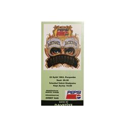 Michael Jackson "Dangerous" Concert ticket Turkey 1993