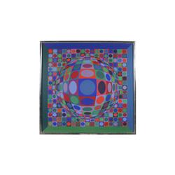 Victor Vasarely serigraph, France c. 1950-1960