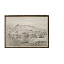 Robert Block: Mexican landscape "Route Cuervanaca", Mexico 1953 May