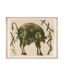 Francisco Benjamin Lopez Toledo ( 1940- ): Cow giving birth, Mexico