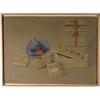 Image 1 : Enid Munroe: Four boxes, purple paper