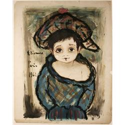 Etienne Ret ( France 1900-1989 ): Orphan 1962