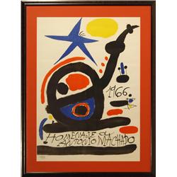 Joan Miró ( 1893-1983): Homenaje Du Antonio Machado, 1966 