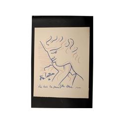 Jean Cocteau ( 1889-1963): Je suis une juene fille blue