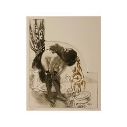 Louis Le Grand ( 1870-1943): La femme avec signe c. 1898