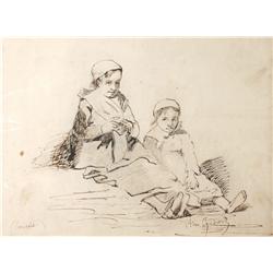 Amedee Guerard "Les Enfants" c. 1865