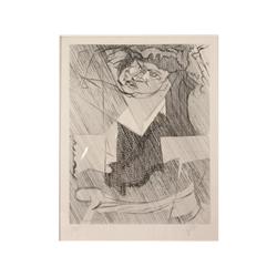 Jacques Villon ( 1875-1963): Figure de Femme, 1951