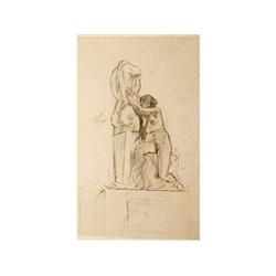 Felician Rops: Femme et Priopus c. 1896