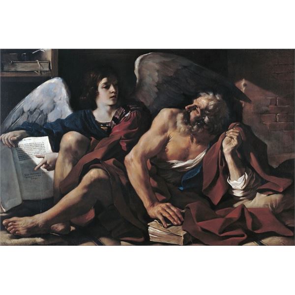 Guercino - Saint Matthew and the Angel