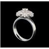 Image 4 : 14KT White Gold 1.06 ctw Diamond Ring