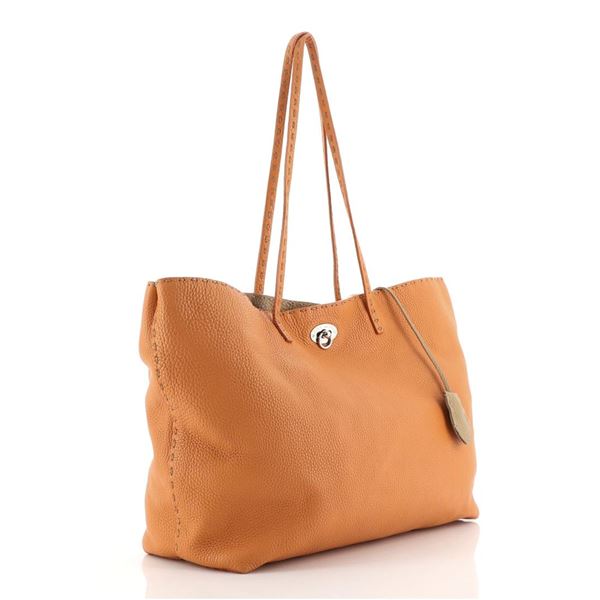 Fendi Selleria Carla Tote Leather Medium Orange