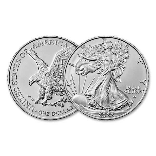 2022 American Silver Eagle .999 Fine Silver Dollar Coin