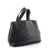 Image 2 : Prada Logo Tote Perforated Leather Medium