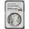 Image 1 : 1986-S $1 Proof American Silver Eagle Coin NGC PF69 Ultra Cameo