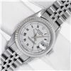 Image 2 : Rolex Stainless Steel White Roman Oyster Perpetual Datejust Wristwatch