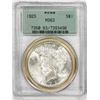 Image 1 : 1923 $1 Peace Silver Dollar Coin PCGS MS63 Old Green Holder
