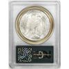 Image 2 : 1923 $1 Peace Silver Dollar Coin PCGS MS63 Old Green Holder