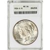 Image 1 : 1924-S $1 Peace Silver Dollar Coin ANACS MS64 Old Soap Box