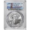 Image 1 : 2021-(S) Ty. 1 $1 American Silver Eagle Coin PCGS MS70 First Day of Issue Emergency SF