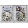 Image 2 : Lot of 2004 & 2014 $1 American Silver Eagle Coins PCGS MS69