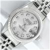Image 1 : Rolex Ladies Stainless Steel Silver Diamond Datejust Wristwatch