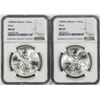 Image 1 : Lot of (2) 1985Mo Mexico 1 Onza Libertad Silver Coins NGC MS65