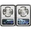 Image 2 : Lot of (2) 1985Mo Mexico 1 Onza Libertad Silver Coins NGC MS65