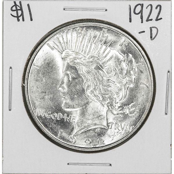 1922-D $1 Peace Silver Dollar Coin