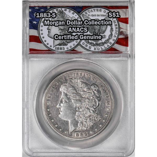 1883-S $1 Morgan Silver Dollar Coin ANACS Genuine