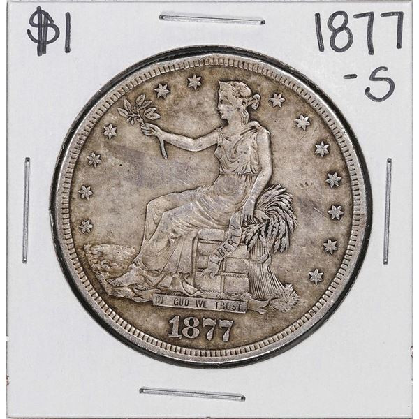1877-S $1 Trade Silver Dollar Coin