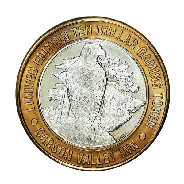 .999 Silver Carson Valley Inn Minden, NV $10 Limited Edition Gaming Token
