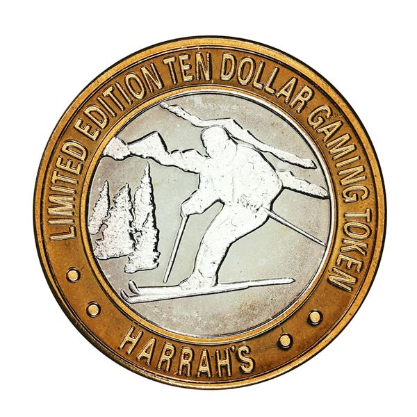 .999 Silver Harrah's Reno, Nevada $10 Casino Limited Edition Gaming Token
